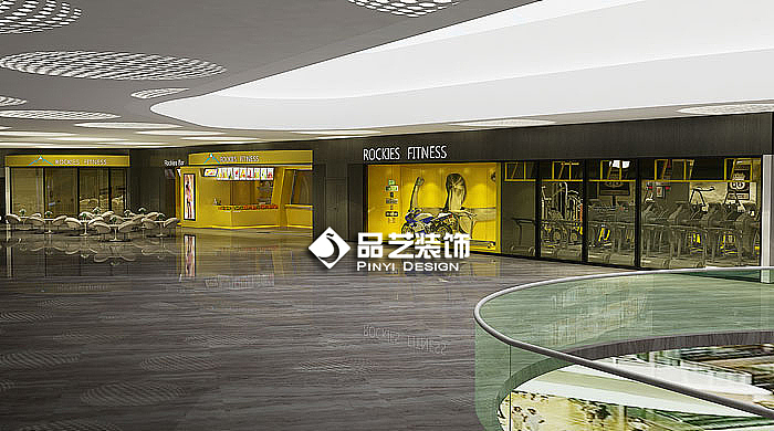 工业loft风健身房瑜伽工作室装修设计