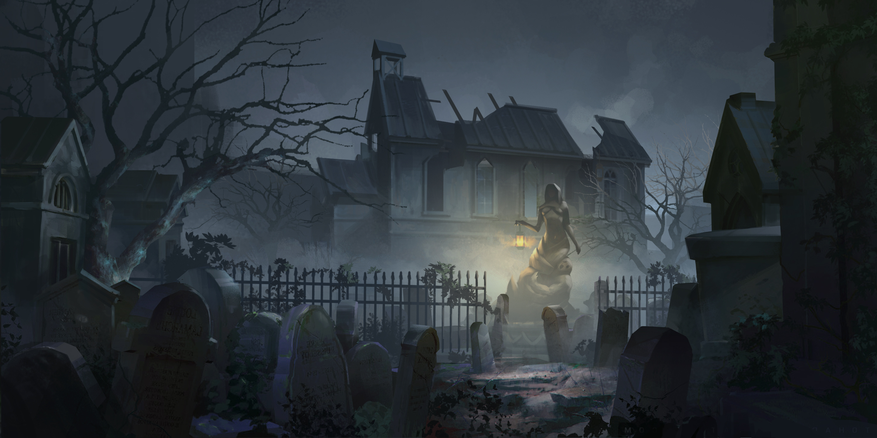 第五人格的部分场景概念图