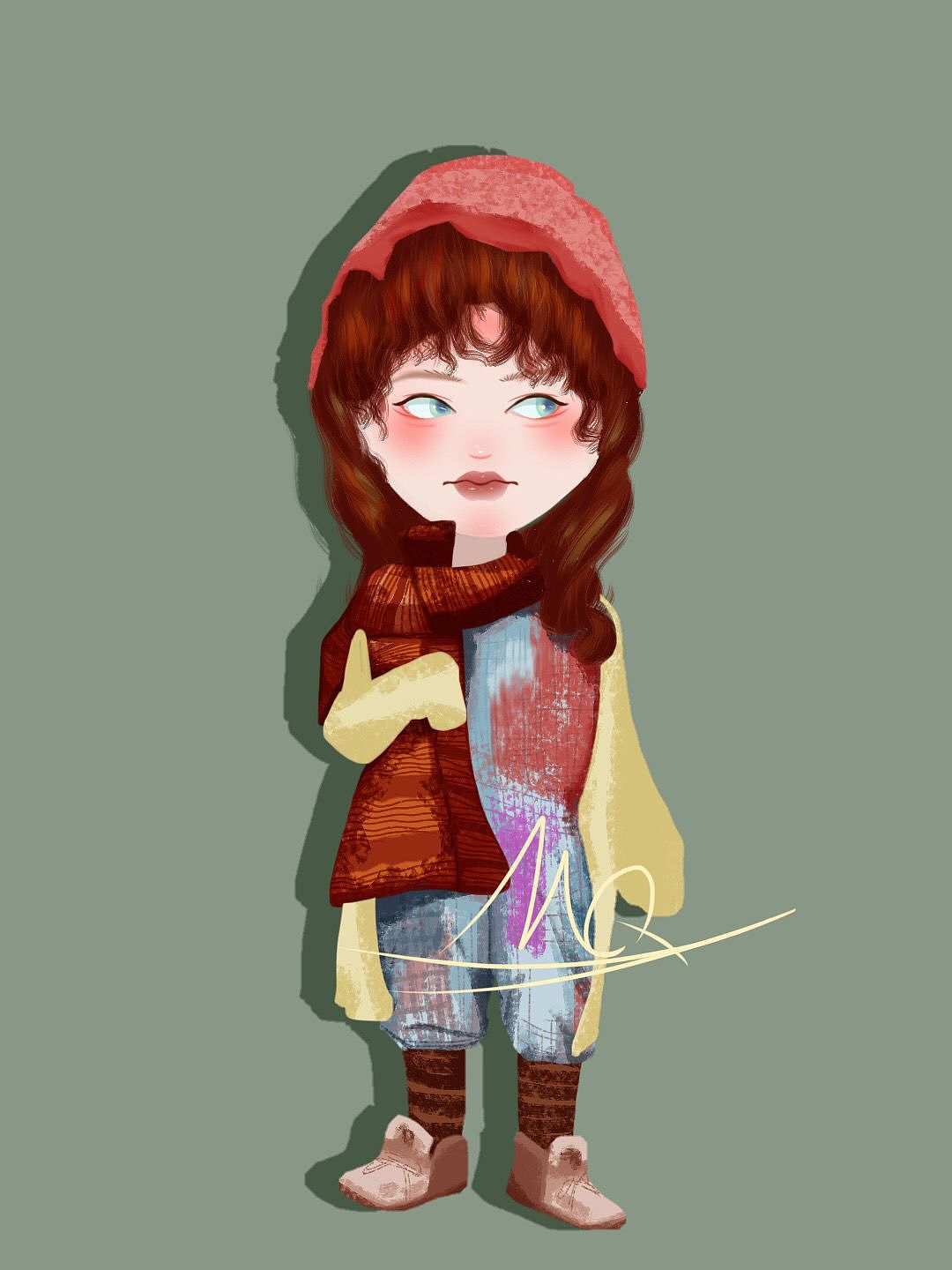 人物插画 原创插画（图ZMzYwOTY3MTUy） - 艺术插画 - 站酷设计师M梦Q原创素材 - 站酷ZCOOL