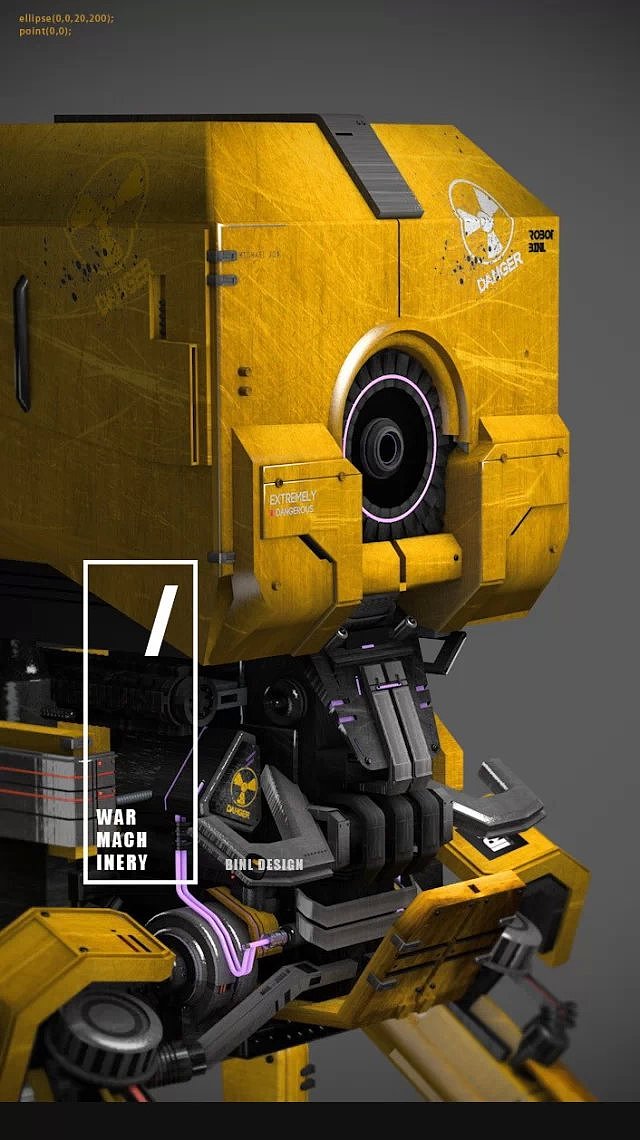 男生机械癖 MACHINE怪物 CINEMA 4D练习（图ZMjQ2OTQxNjA=） - 机械/交通 - 站酷设计师BINL2020原创素材 - 站酷ZCOOL