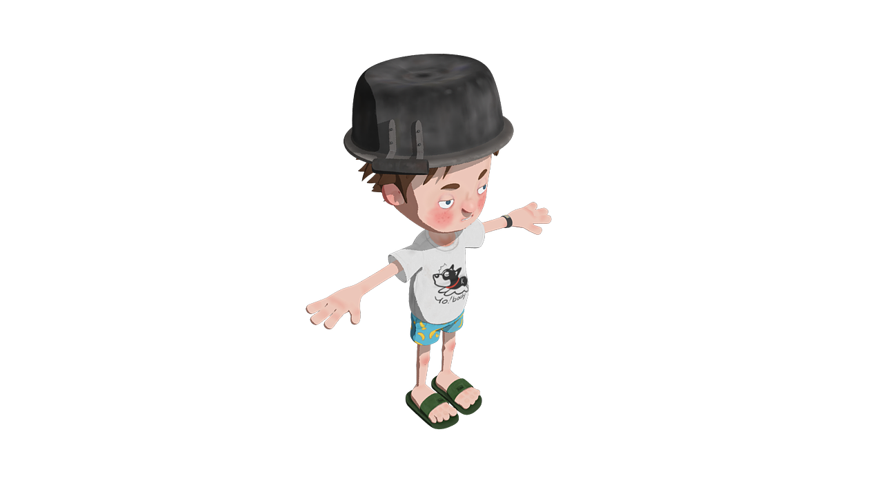 阿呆 角色t pose br>