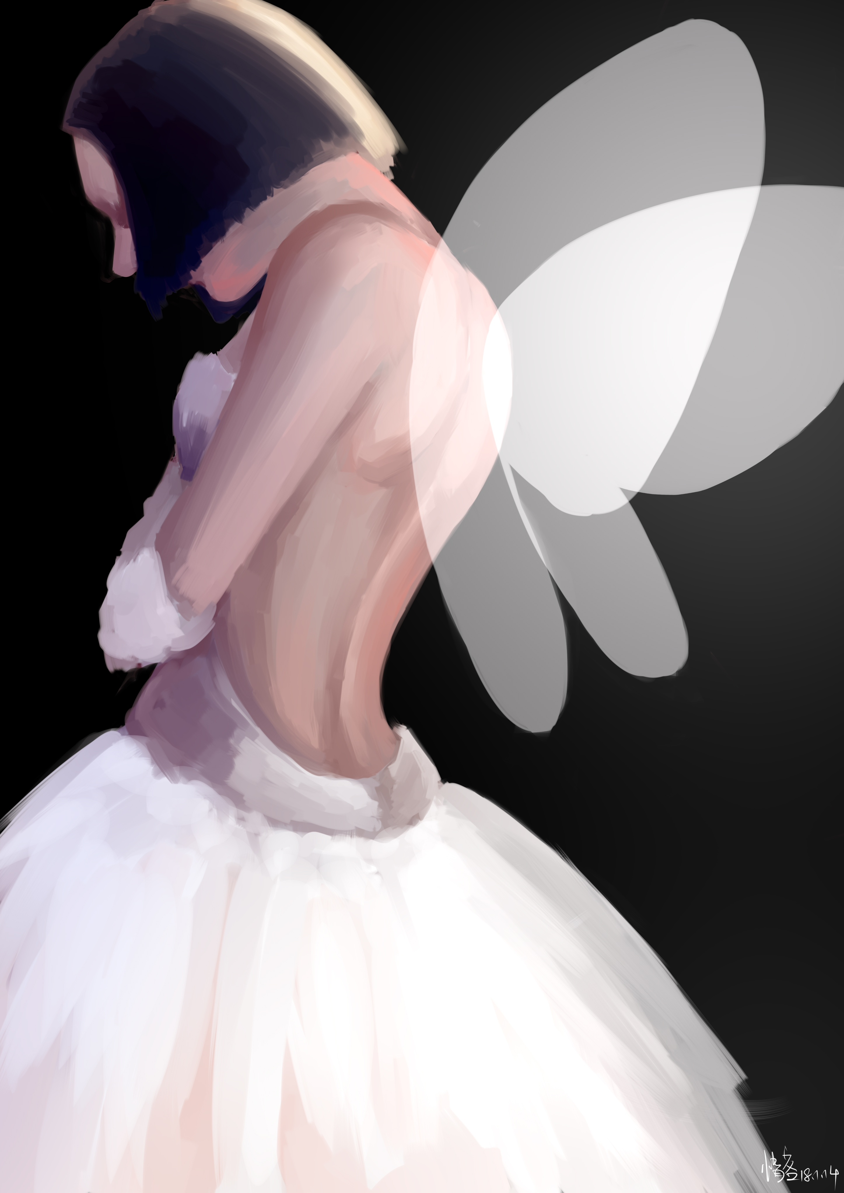 翅膀|插画|创作习作|情客 - 原创作品 - 站酷 (zcool)