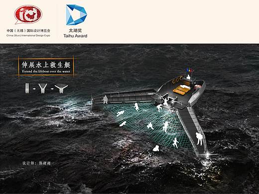 伸展水上救生艇