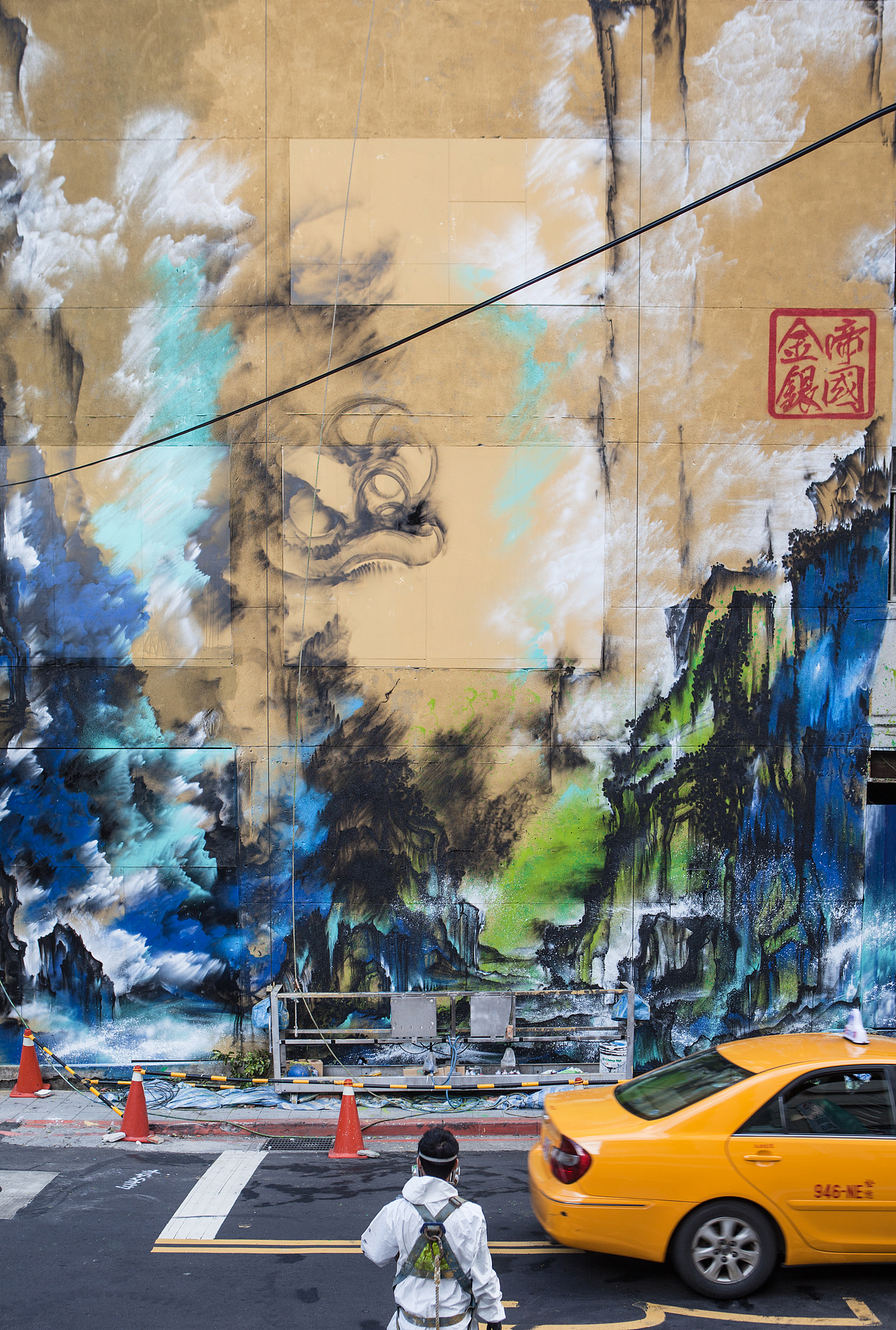 《佛山醒狮在台北》STREET ART IN TAIPEI（图ZMjE1NTUzMDg=） - 绘画 - 站酷设计师画图男原创素材 - 站酷ZCOOL