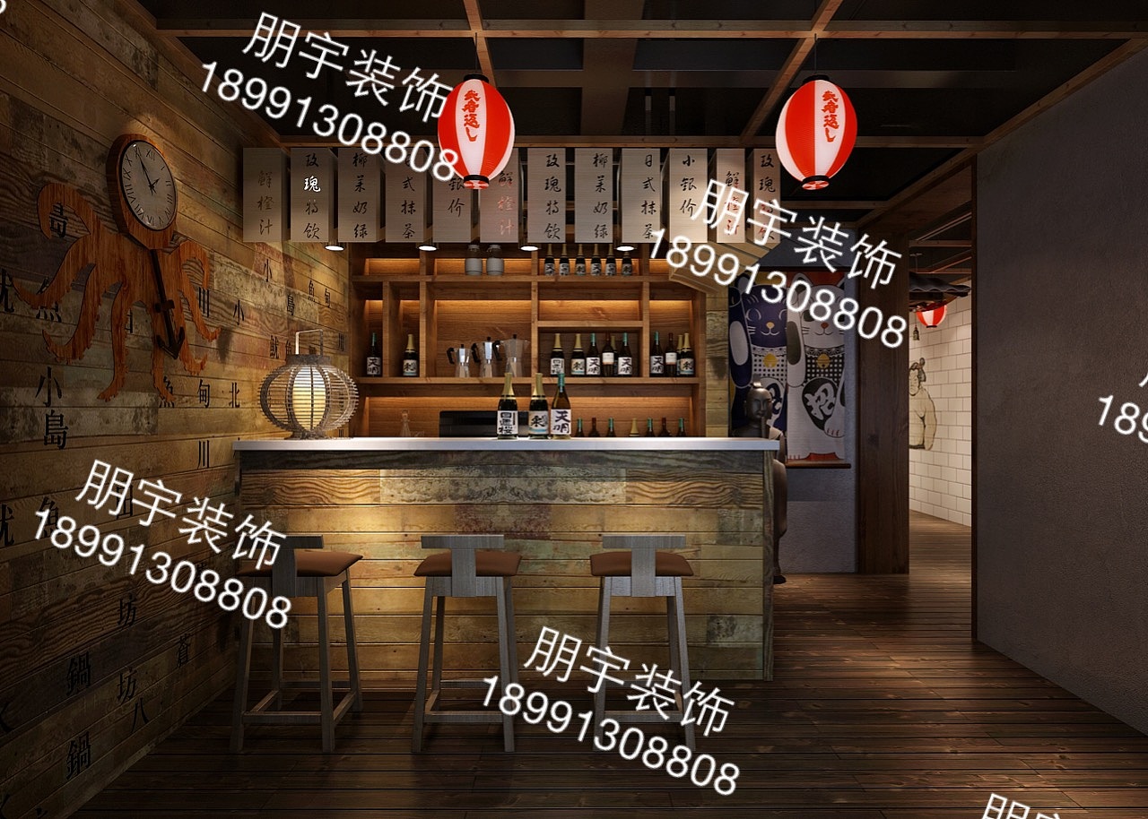 西安日式风格餐厅装修设计