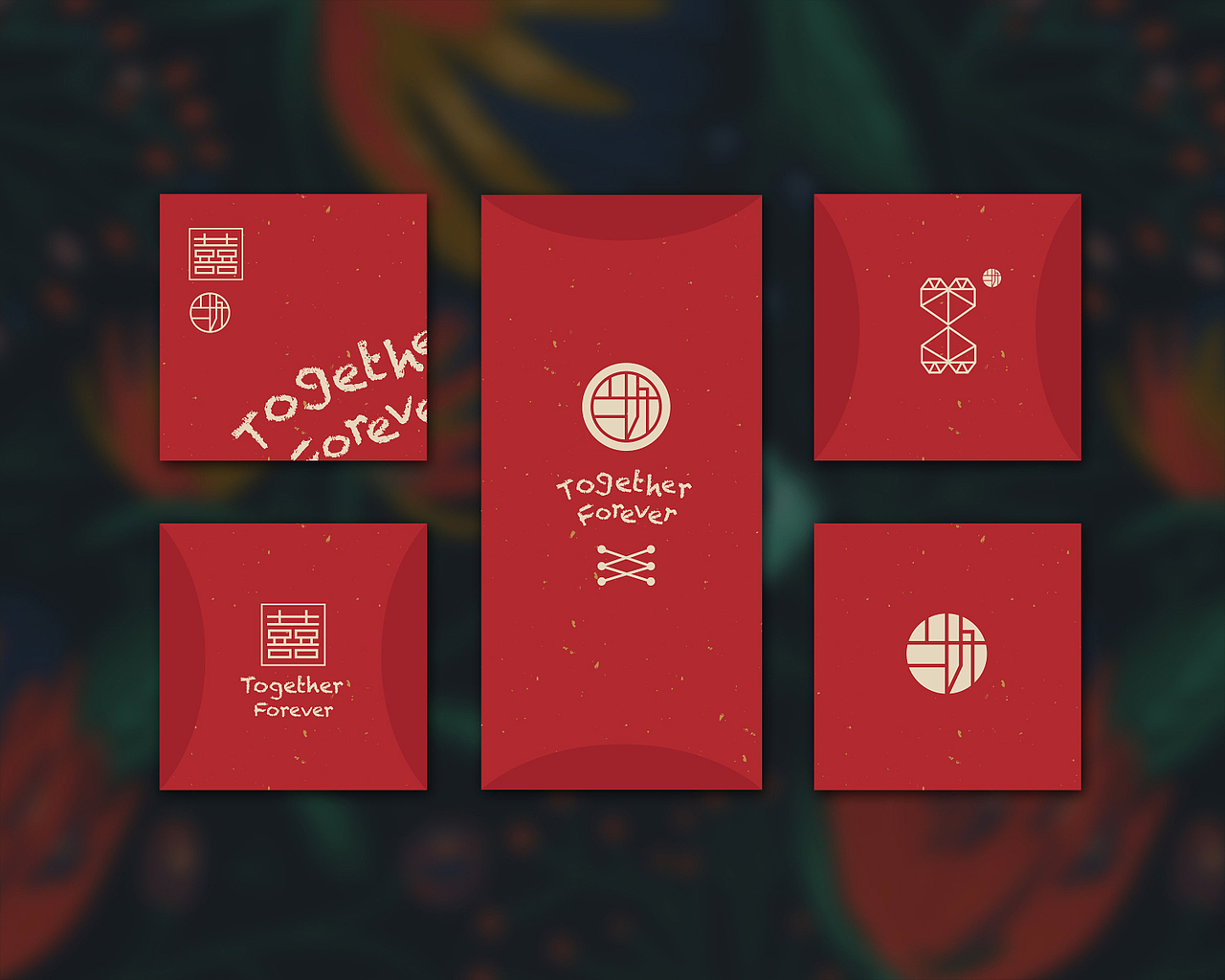 百好｜together forever | 婚慶禮盒（圖ZNjg4MzI3Njg=） - 圖案 - 站酷設(shè)計師LANGLANG_原創(chuàng)素材 - 站酷ZCOOL