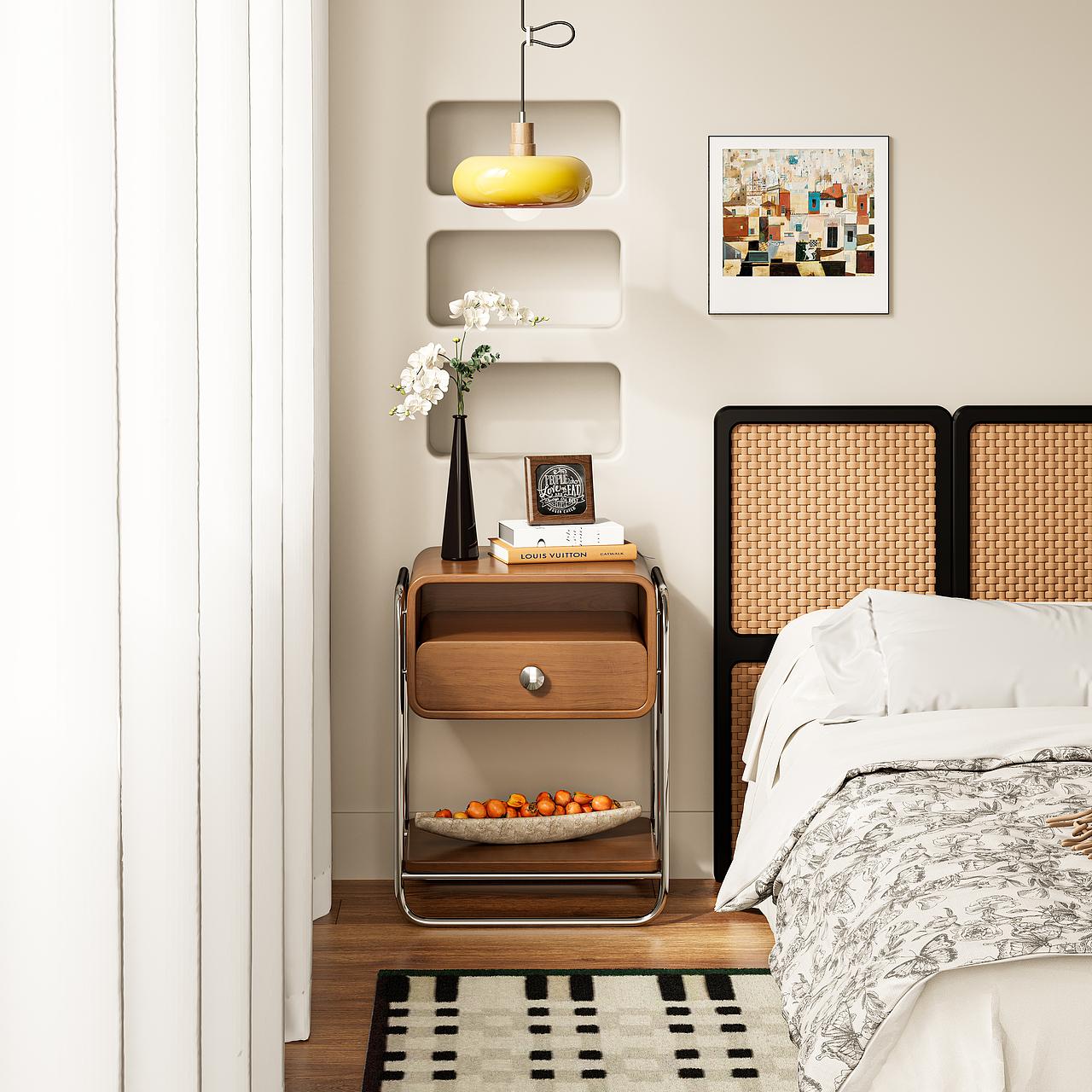 北欧包豪斯床头柜2