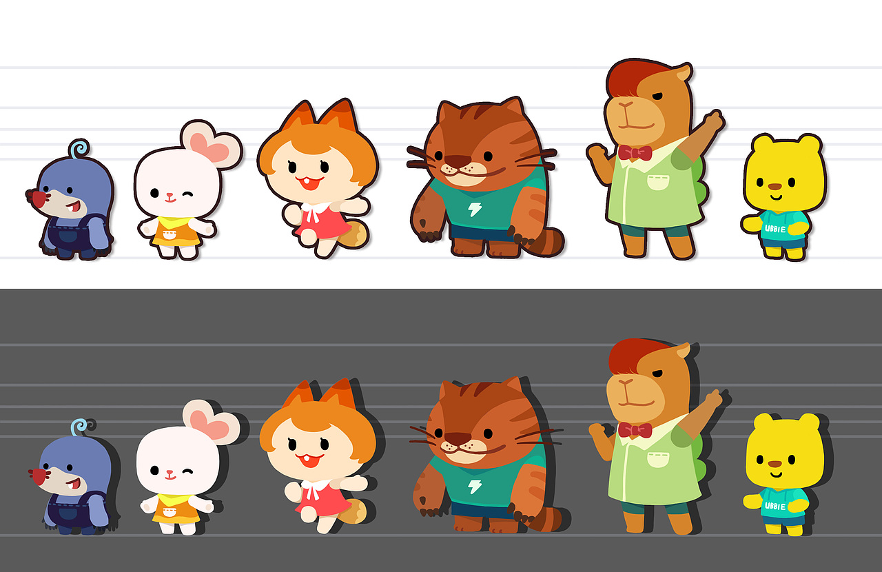 优彼智多星球角色设计（图ZMTg2ODY5MzI0） - 概念设定 - 站酷设计师小蜜蜂画漫画原创素材 - 站酷ZCOOL