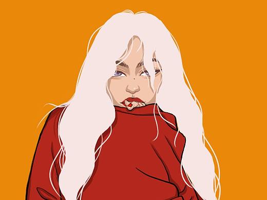 欧美风人物插画练习