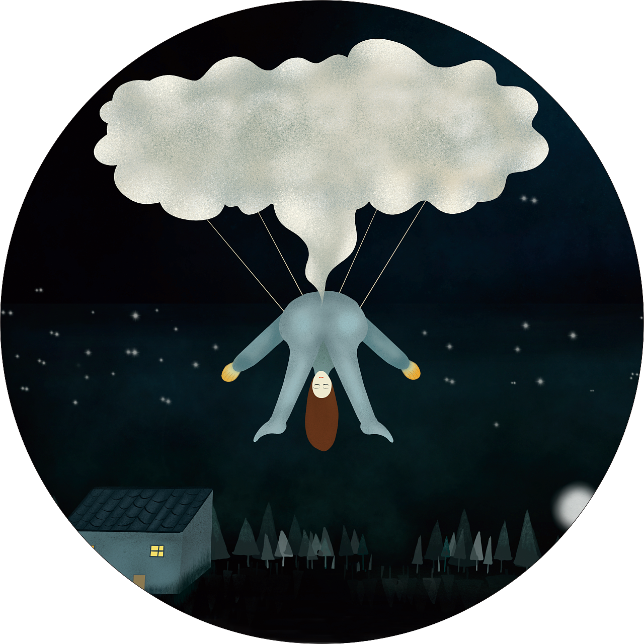 你和谁在同一时间放屁|插画|艺术插画|七七891107 - 原创作品 - 站酷