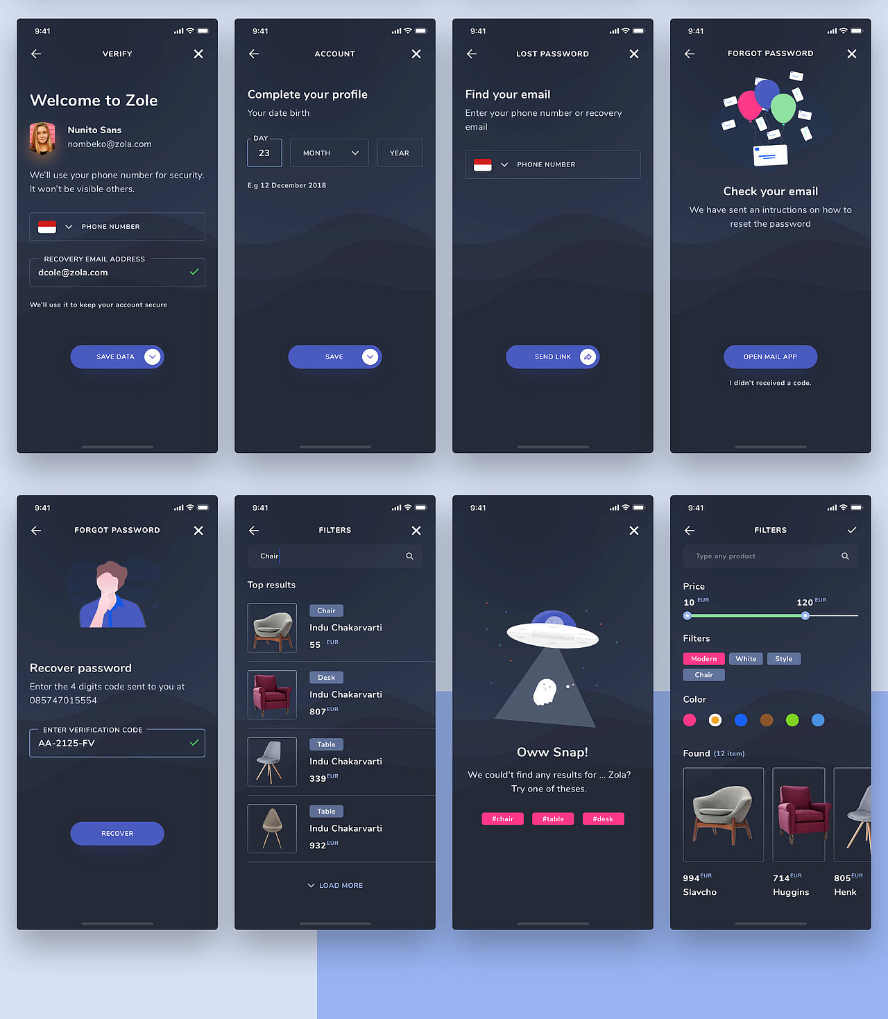 家具类 - APP - uikit - 很炫很实用的UI界面