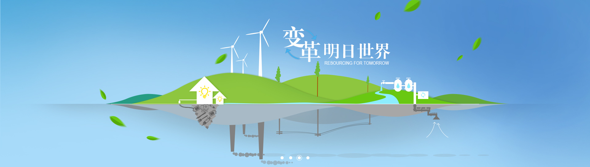 环保类网站banner 设计