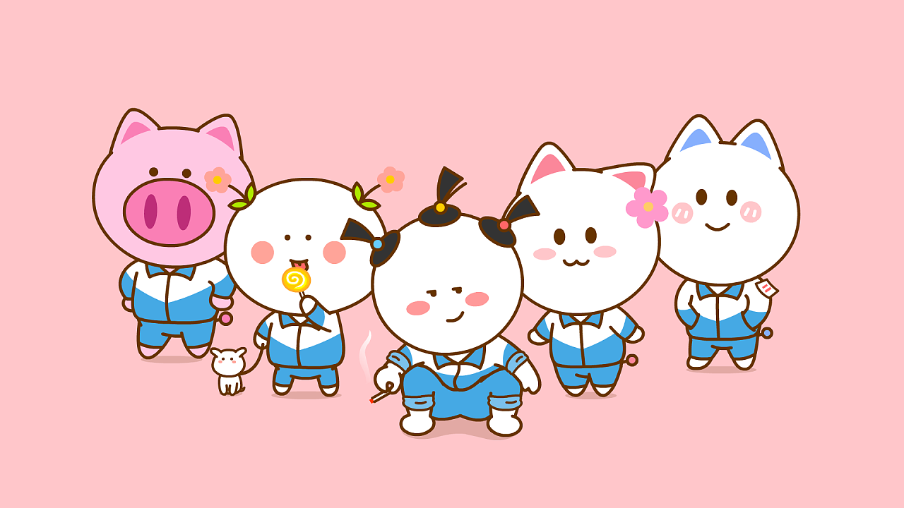 桃小仙 二花 校园篇      壁纸