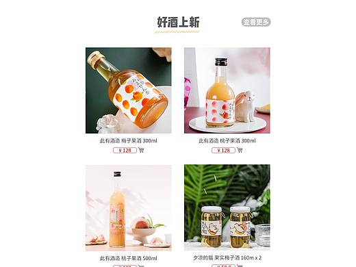 酒类白酒红酒啤酒葡萄酒首页设计