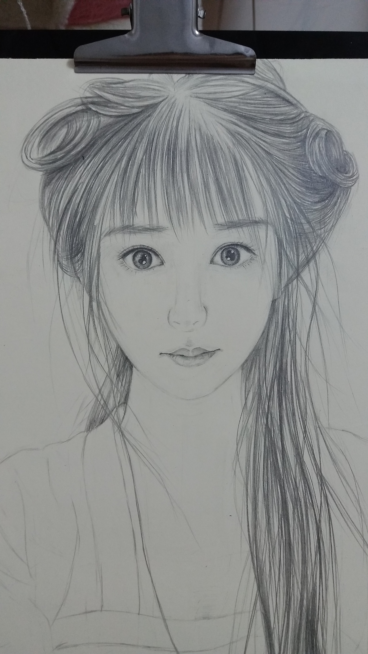 古装人像铅笔画