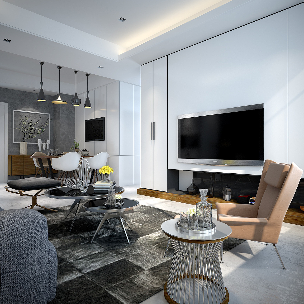 LOFT样板间工业风（图ZMjMwMjQ5OTQ0） - 家装设计 - 站酷设计师京_Designer原创素材 - 站酷ZCOOL