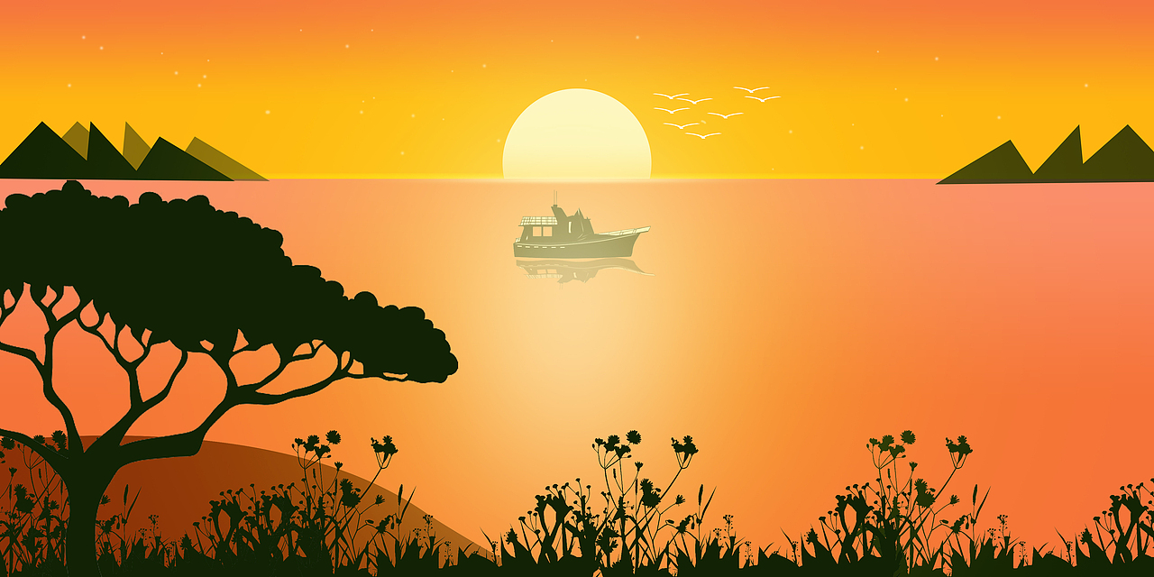 近期渐变风景画