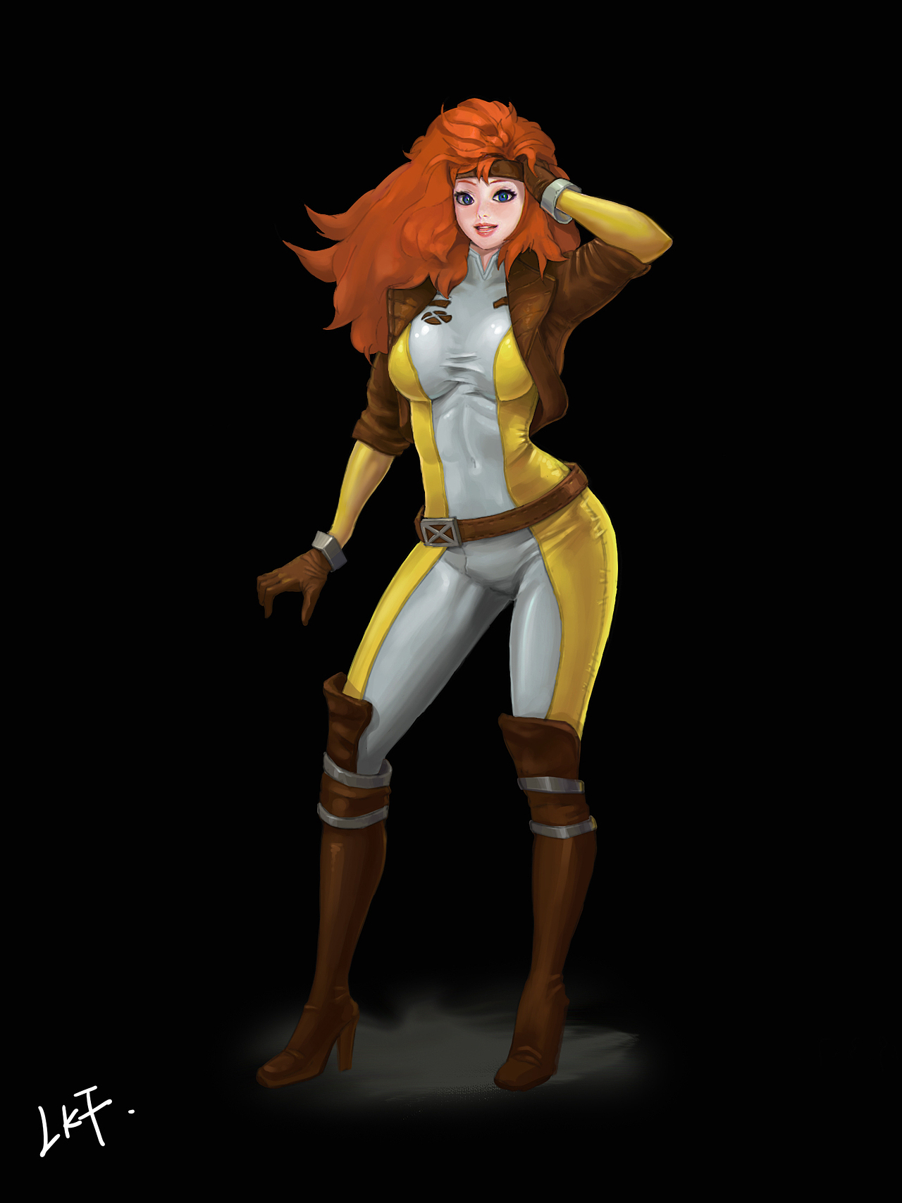 欧美风写实角色原画