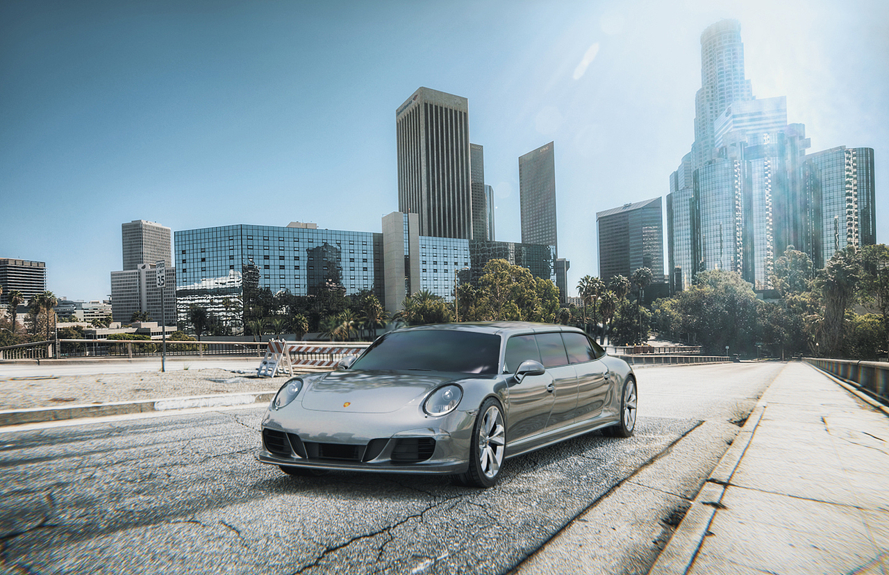 Porsche 91111 保时时时捷加长版 - Blender渲染