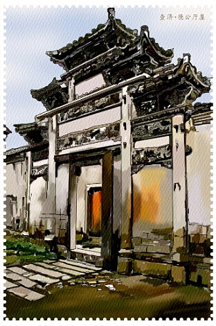 安徽泾县明信片手绘:http://www.dadishouhui.com/