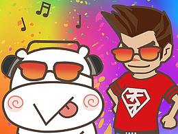 河马牛牛 x 陈赫官方动漫人物陈赤赤 in河马牛牛音乐趴