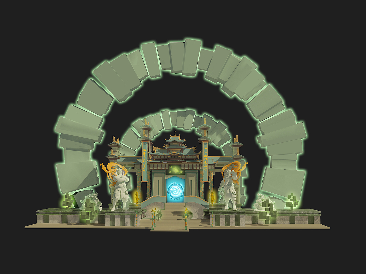 仙界大门（图ZMjE3NjExMTEy） - 游戏原画 - 站酷设计师damonish原创素材 - 站酷ZCOOL