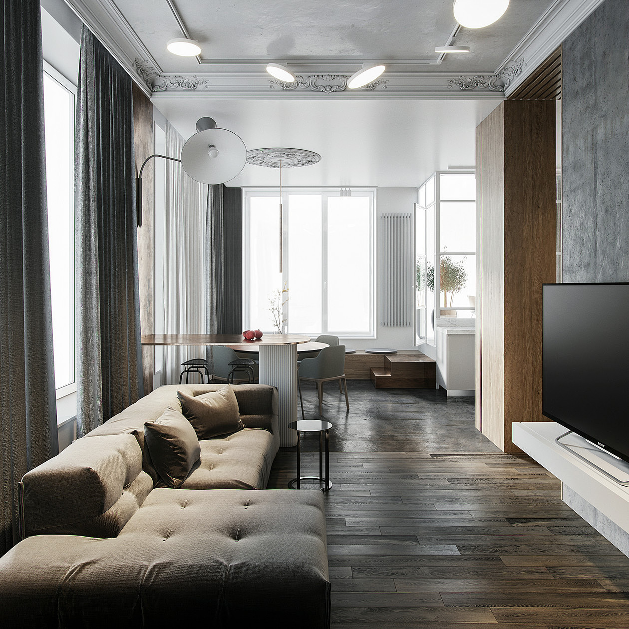 1992效果图简欧65.91㎡