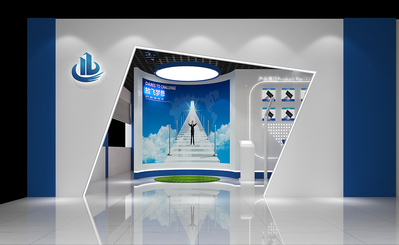 门厅——企业文化墙效果图