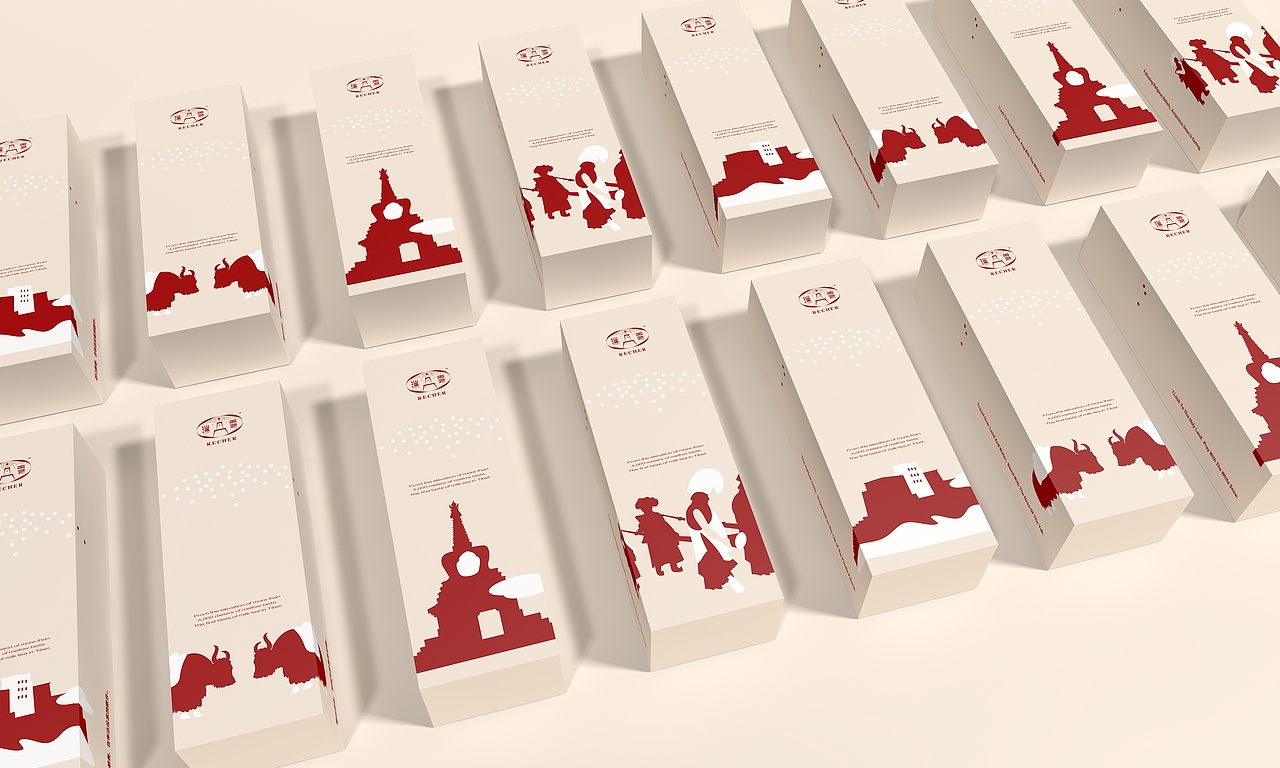 瑞雪RECHER 藏原奶茶品牌视觉（图ZMTU0NTk0MzI0） - 品牌 - 站酷设计师春和工作室原创素材 - 站酷ZCOOL