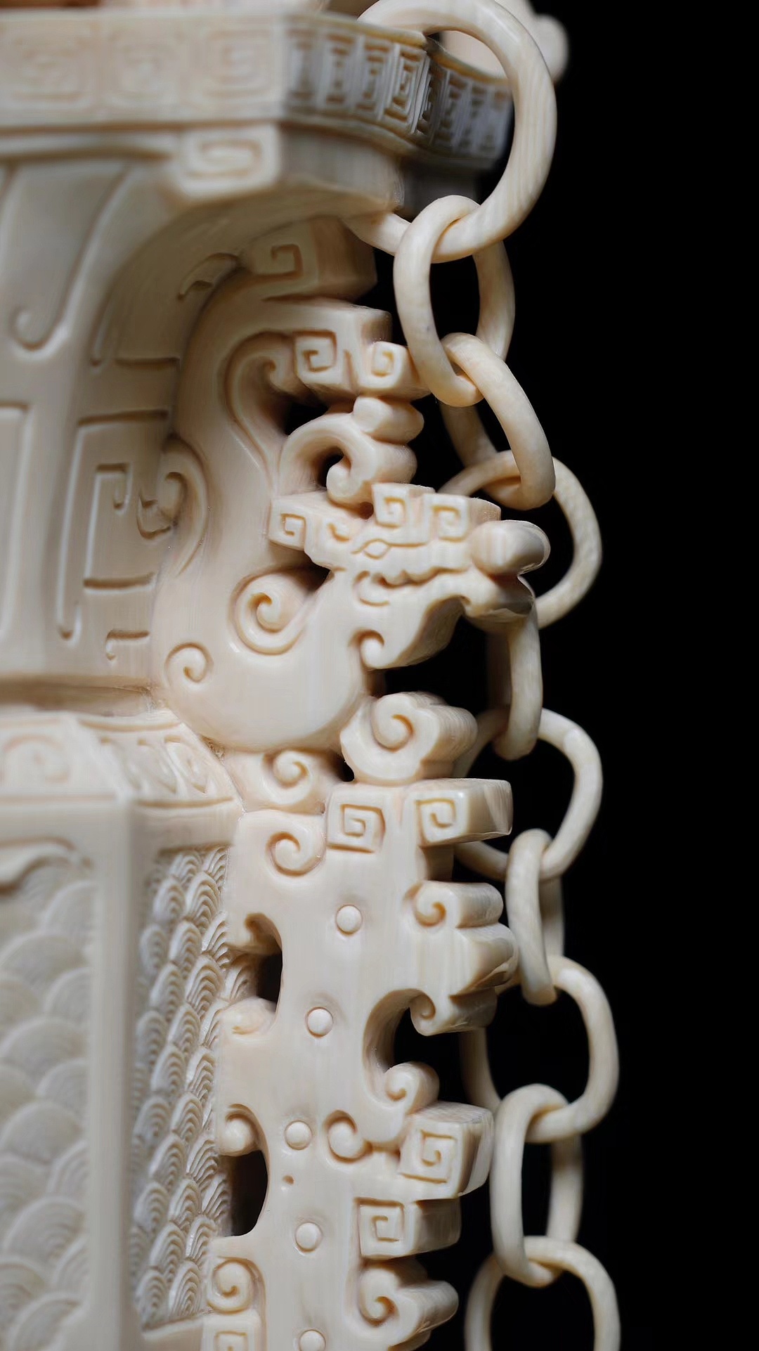 手工雕刻鼎志昌盛,龙兆吉祥|手工艺|工艺品设计|竹木臻品 - 原创作品