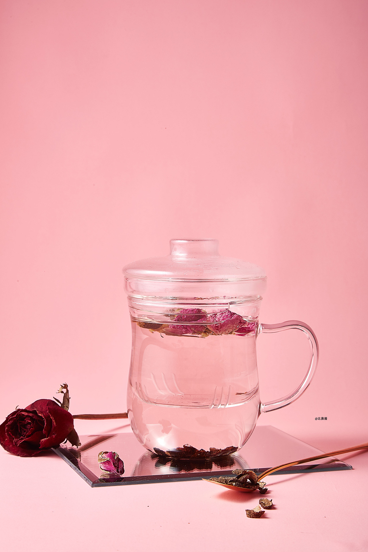 高山乌龙玫瑰花茶拍摄