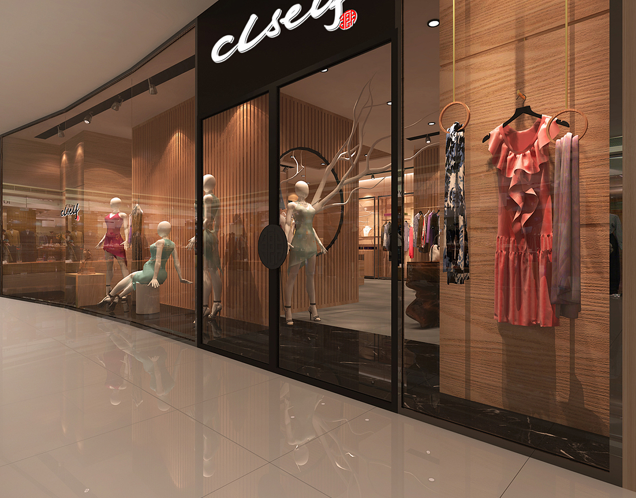 clself——店面设计（图ZMjEzOTA5MjA=） - 展陈设计 - 站酷设计师秋琳原创素材 - 站酷ZCOOL