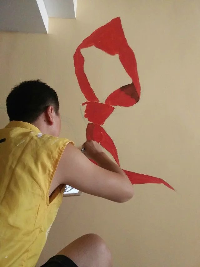 阿杜手绘速写肖像画墙绘手绘墙涂鸦墙体彩绘美术培训