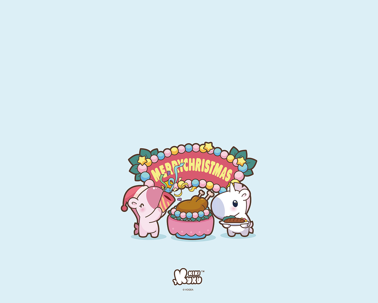 独角兽kukukiki 圣诞壁纸（图ZMTM5MjQ3ODMy） - 闪屏/壁纸 - 站酷设计师奉全文化原创素材 - 站酷ZCOOL