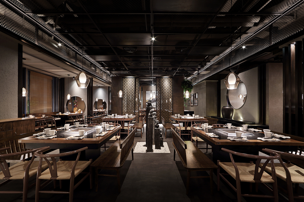 餐厅设计·火锅空间设计:大妙火锅,中式意境空间