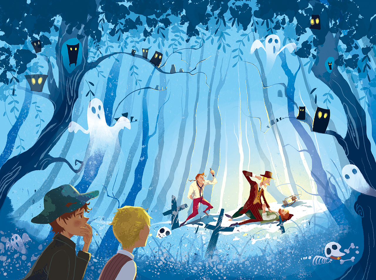 汤姆索亚历险记插图