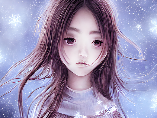 #AI创作实验室#东方女孩自画像