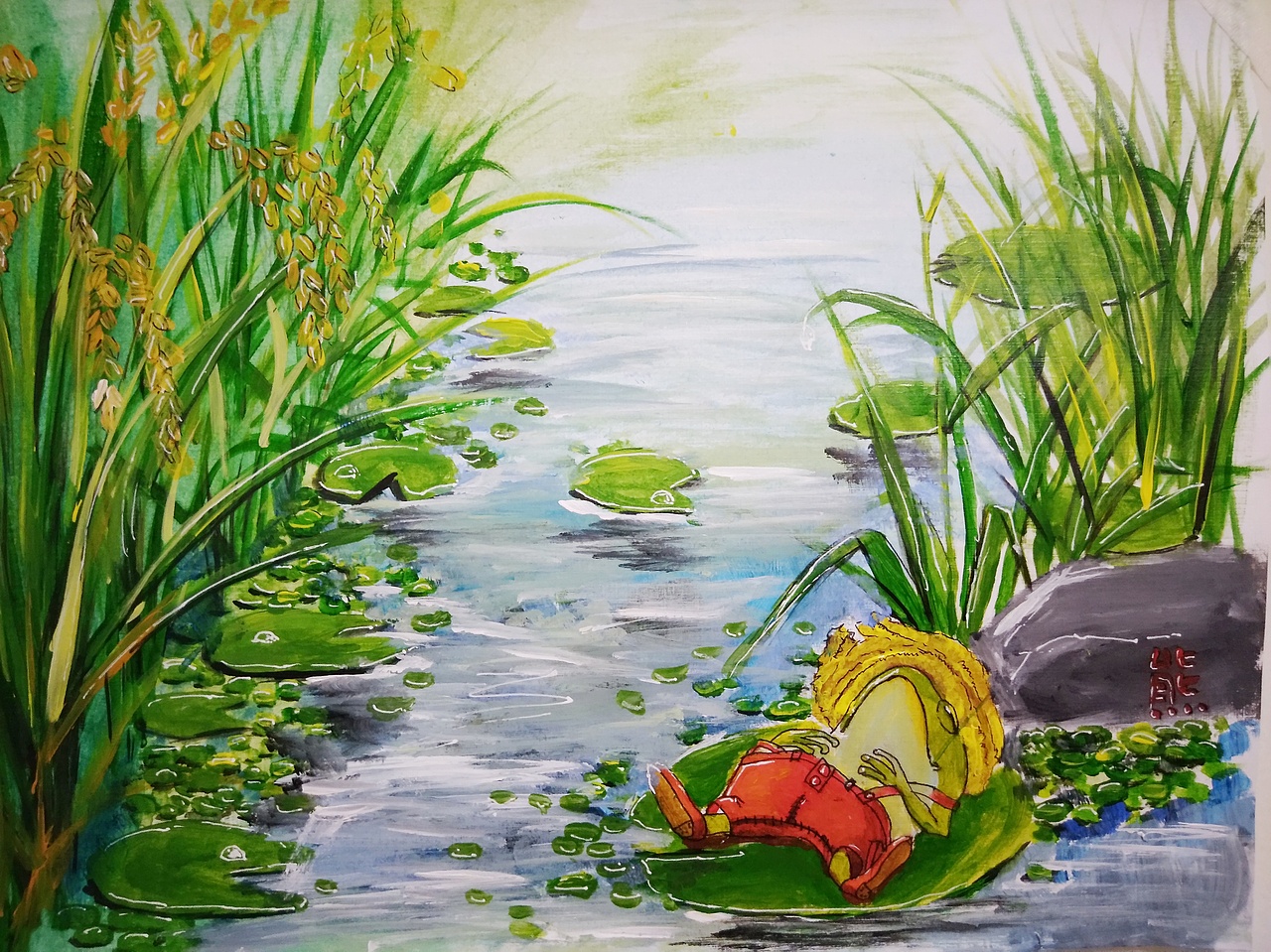 閑蛙（圖ZMTExMTQ5NTA4） - 創(chuàng)作習(xí)作 - 站酷設(shè)計(jì)師熊熊的筆記原創(chuàng)素材 - 站酷ZCOOL