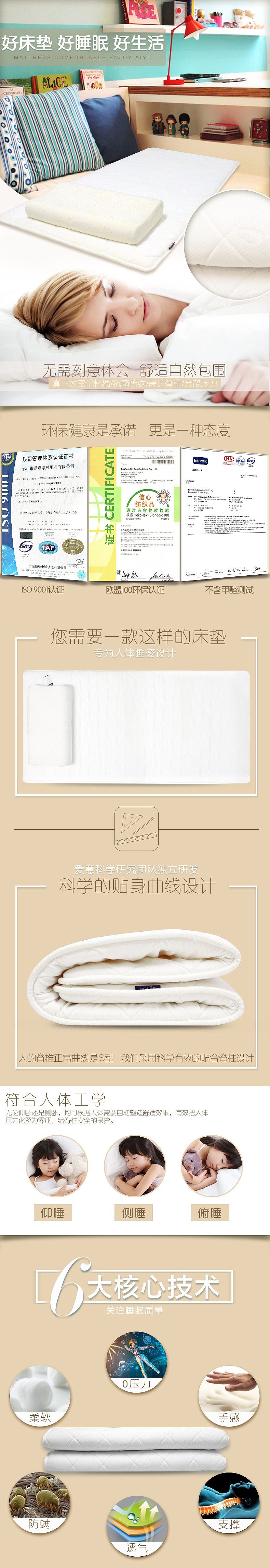 记忆枕 U型枕详情页