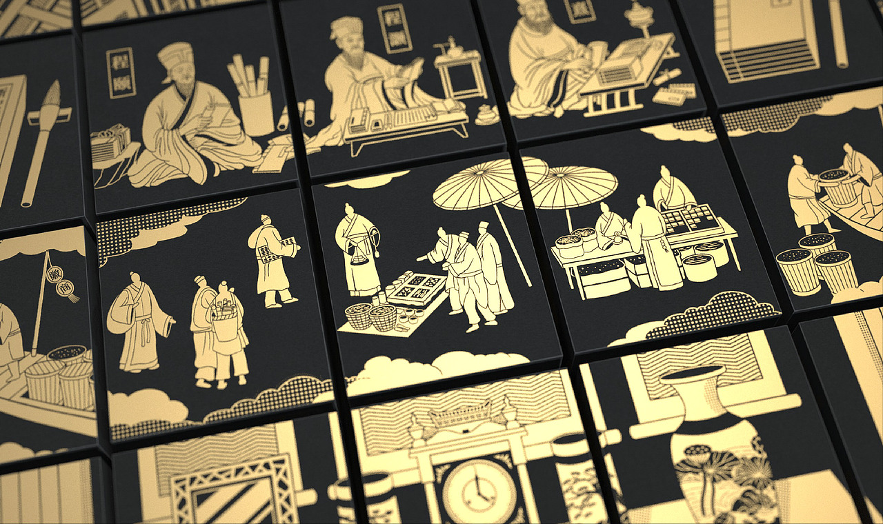 徽文化便签砖设计