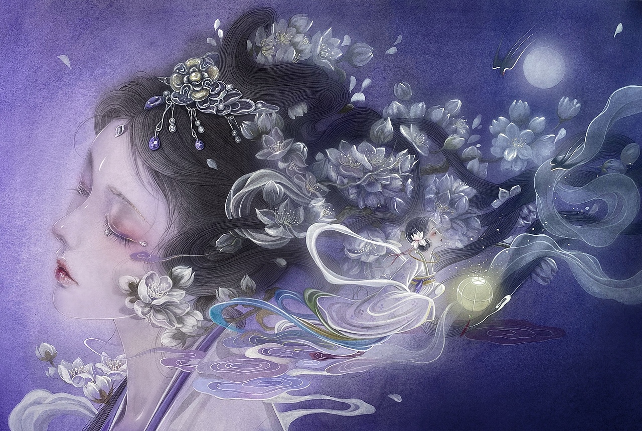 忽如一夜春风来，千树万树梨花开。（图ZMjMxMDEwMjI0） - 绘本 - 站酷设计师熙往原创素材 - 站酷ZCOOL