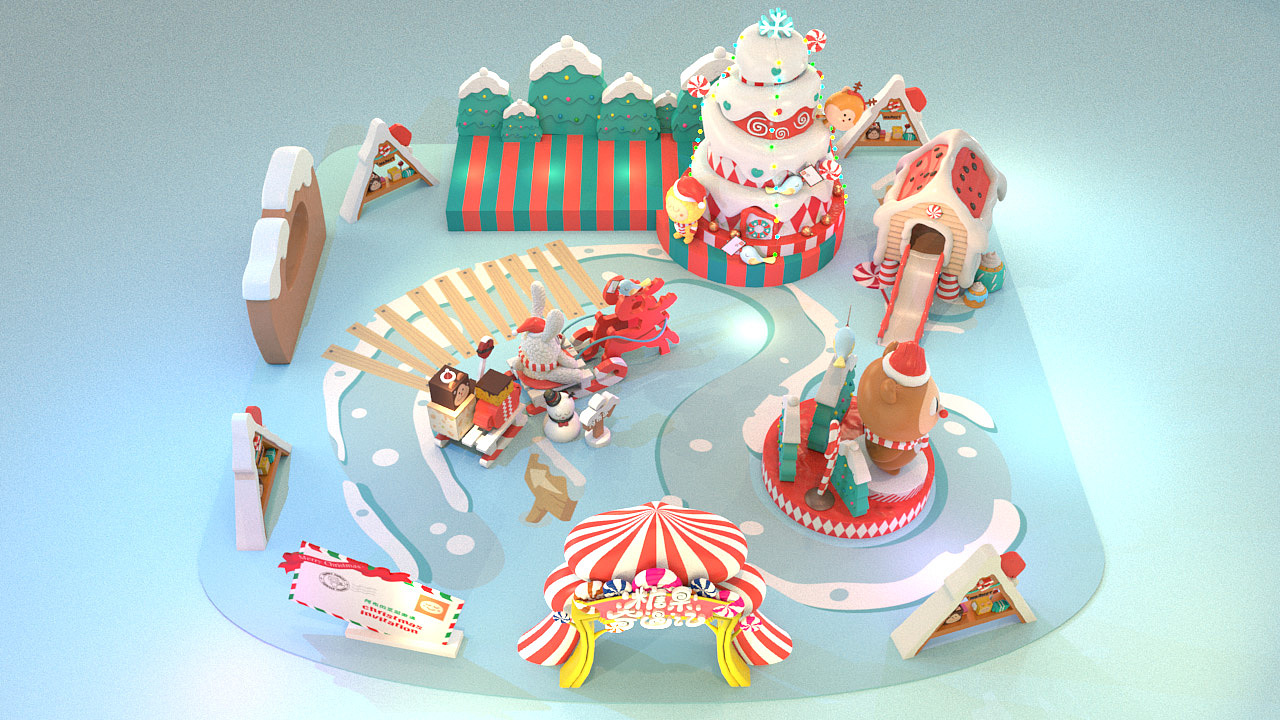 糖果奇遇记圣诞静态展（图ZMTQ0NjAxMzk2） - 品牌 - 站酷设计师三寻文化原创素材 - 站酷ZCOOL