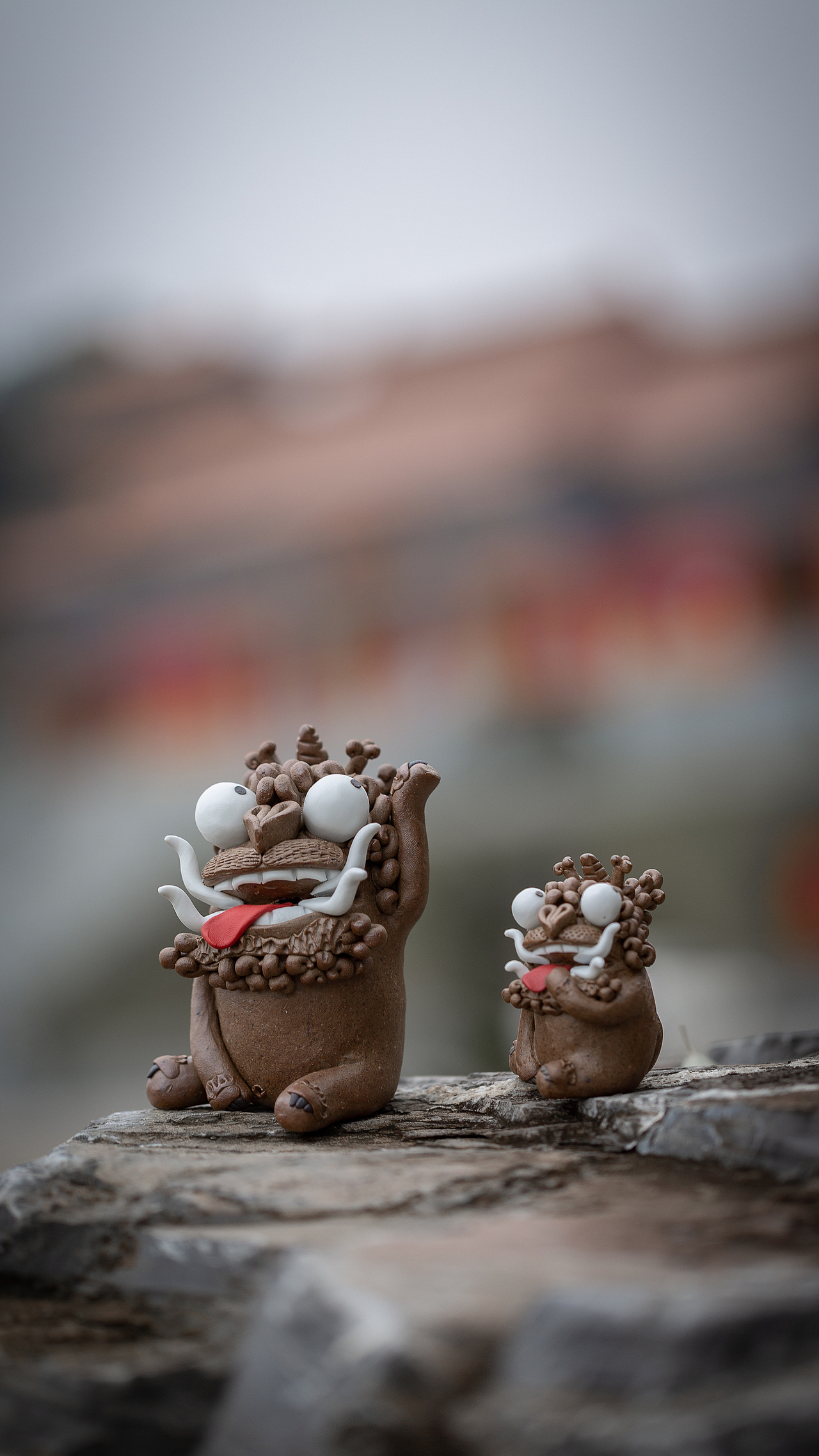 器十二 景德镇手工捏雕 龙九子狻猊 茶宠 摆件