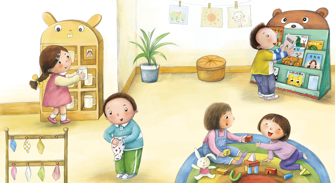 幼儿绘本（图ZMjI5OTYzODY4） - 儿童插画 - 站酷设计师一朵云插画原创素材 - 站酷ZCOOL