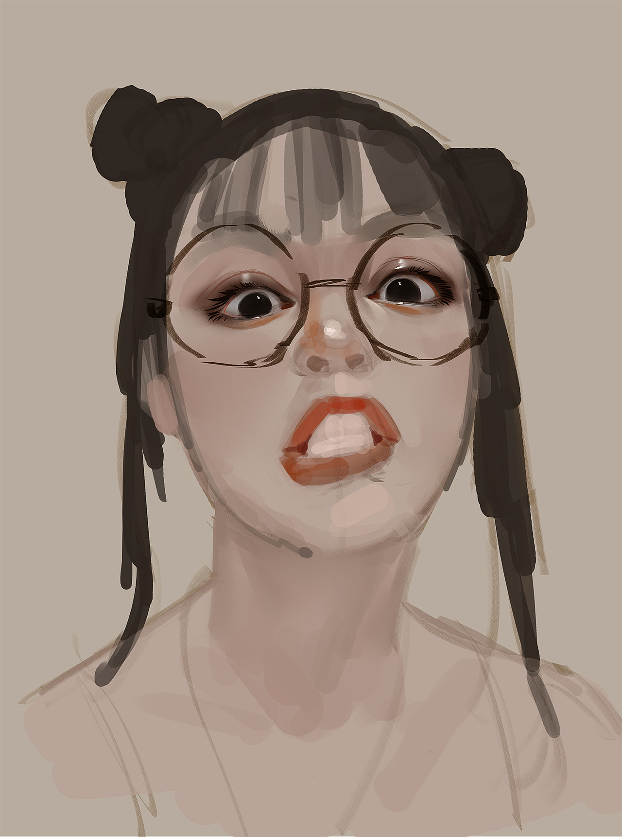 不要对我呲牙咧嘴的 