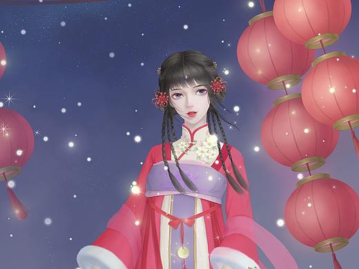 新年（個(gè)人主頁(yè)-ZNTgzNDI3ODA=） - 創(chuàng)作習(xí)作 - 站酷設(shè)計(jì)師琉璃月兮原創(chuàng)素材 - 站酷ZCOOL
