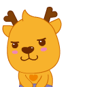 小鹿叮叮卡通表情设计（图ZMjY4NTgyNjg=） - 网络表情 - 站酷设计师fasterman原创素材 - 站酷ZCOOL