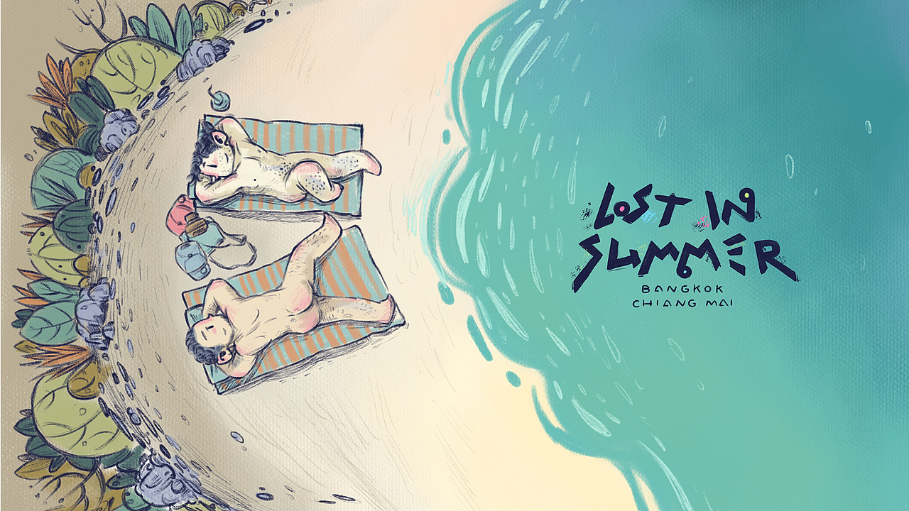 Lost in summer《马克与赛克》泰国篇（上）（图ZMTE0OTU2Njgw） - 商业插画 - 站酷设计师Simon小火原创素材 - 站酷ZCOOL