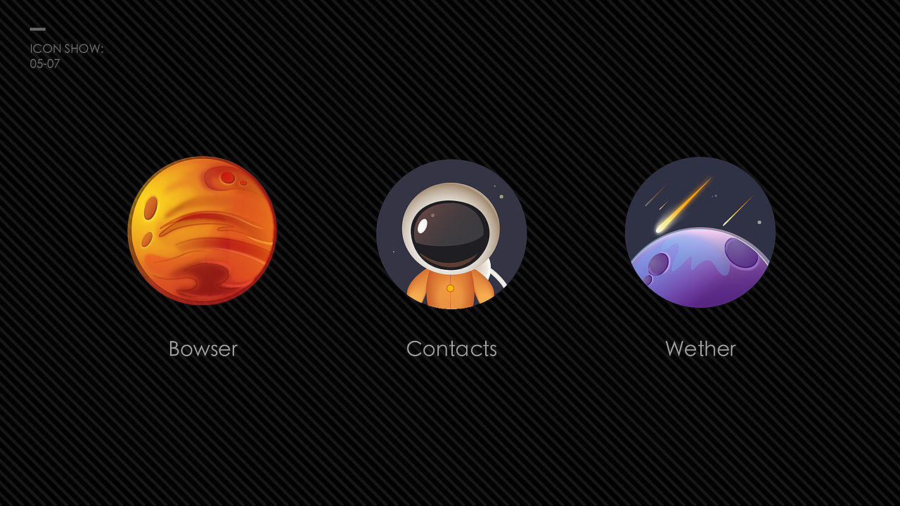 丨UNIVERSE 8 ICONS DESIGN