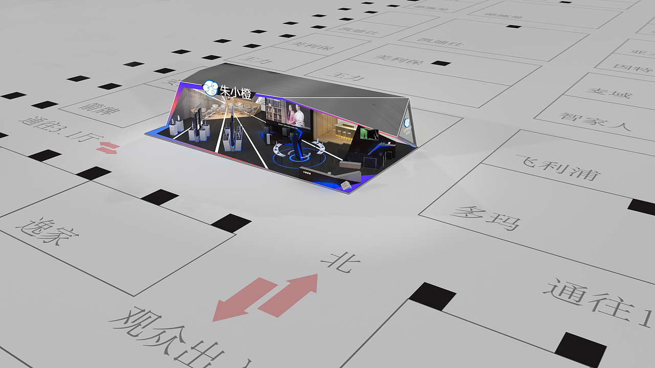 一个酷炫的几何切面展台设计（图ZMTI4MTY4NTA0） - 其他三维 - 站酷设计师朱小橙沐涟渔原创素材 - 站酷ZCOOL